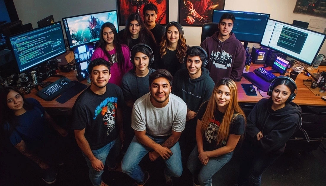 estudiantes de la maestría en videojuegos