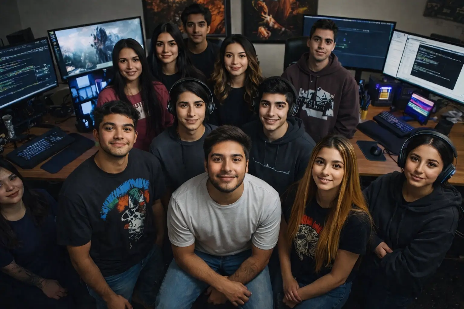 Estudiantes trabajando en proyectos reales