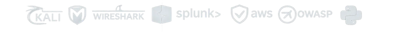 Stack tecnico de ciberseguridad: Kali, Metasploit, Wireshark, Burp Suite, Splunk, AWS Security, OWASP, Python