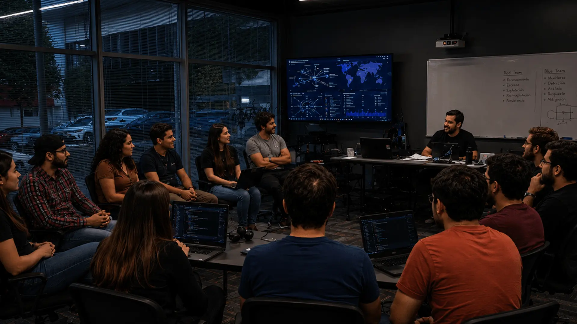 CiberConvoy en accion - estudiantes UNIAT en laboratorio de ciberseguridad SLP