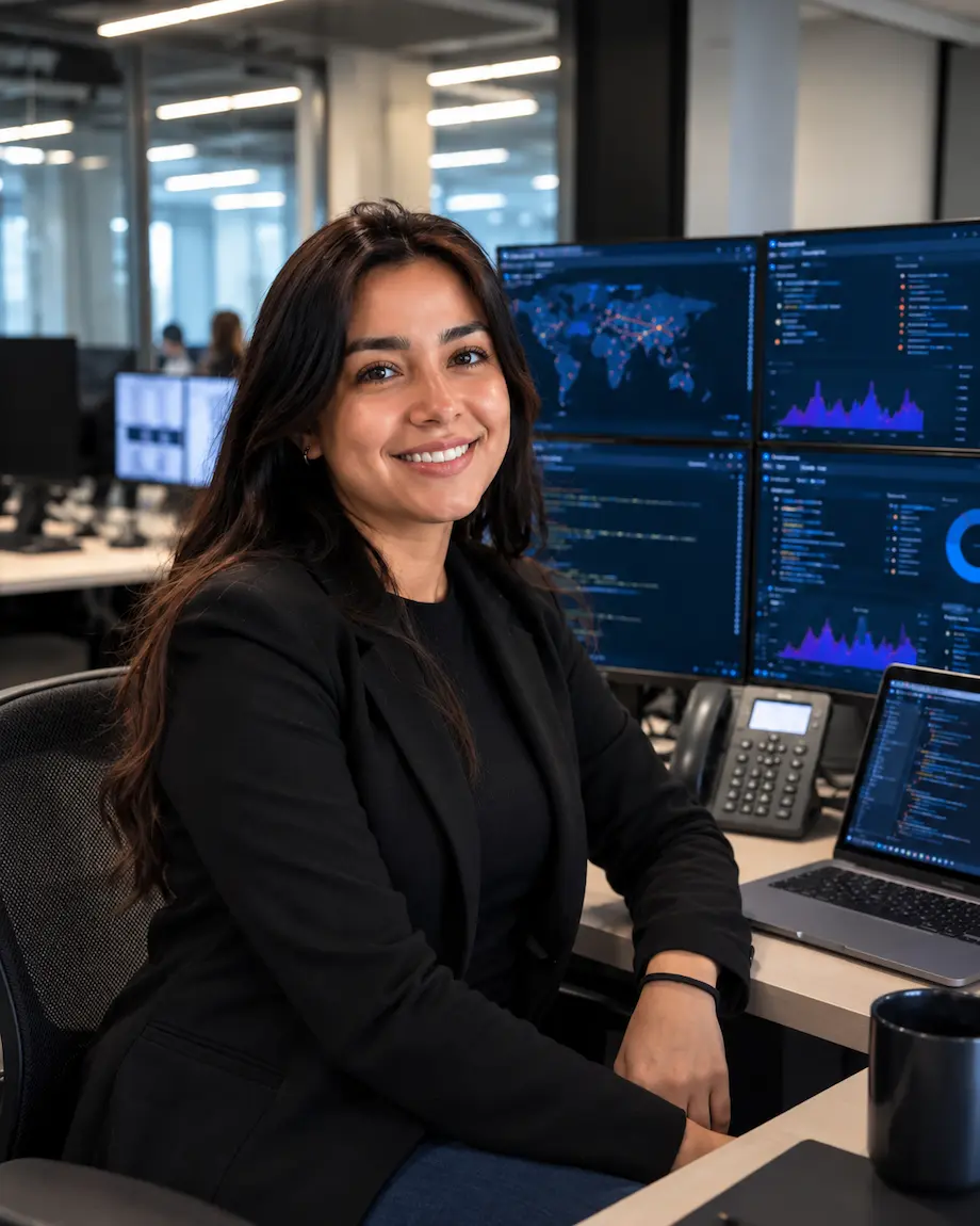Mariana Rubalcaba, egresada de Ingeniería en Ciberseguridad de UNIAT